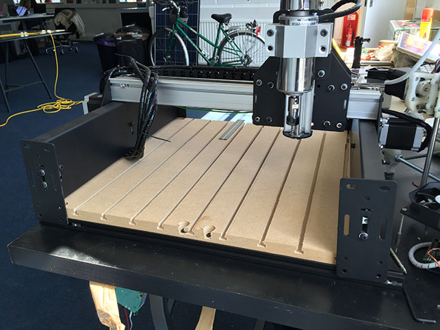 Shapeoko waste board installed