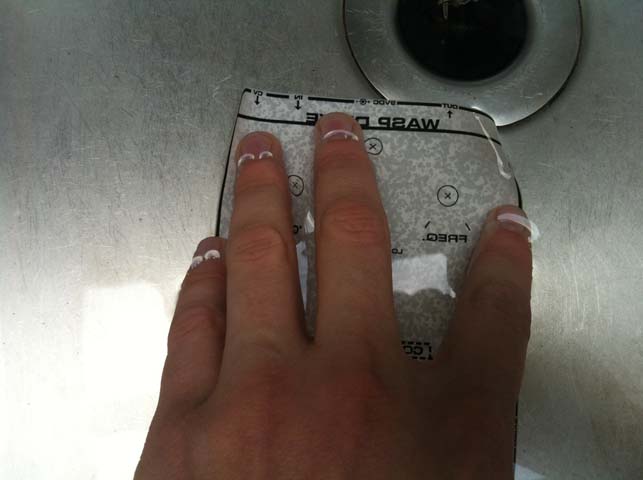 Soaking the paper